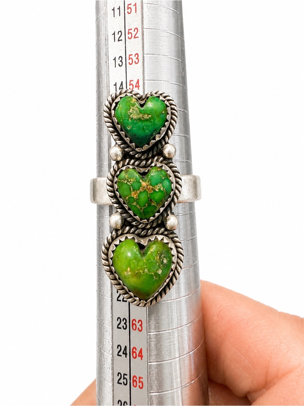 Sonoran Gold 3 Hearts Turquoise Ring